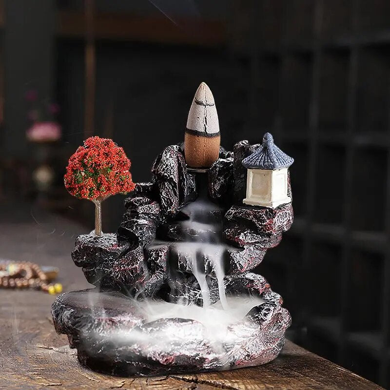 Backflow Incense Burner Ceramic Waterfall